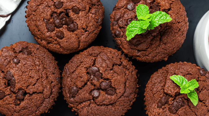 Kakaowe muffinki z czerwonej fasoli