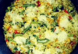 Dietetyczne risotto z mozzarellą