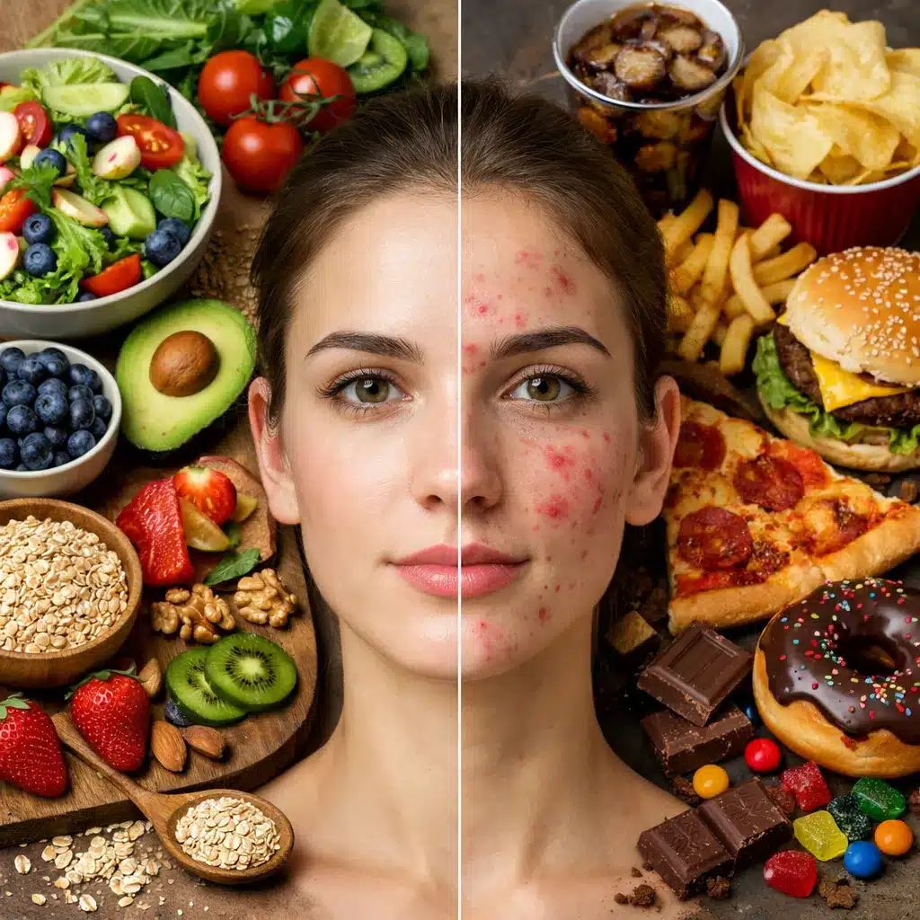 Czy dieta może wpływać na trądzik?