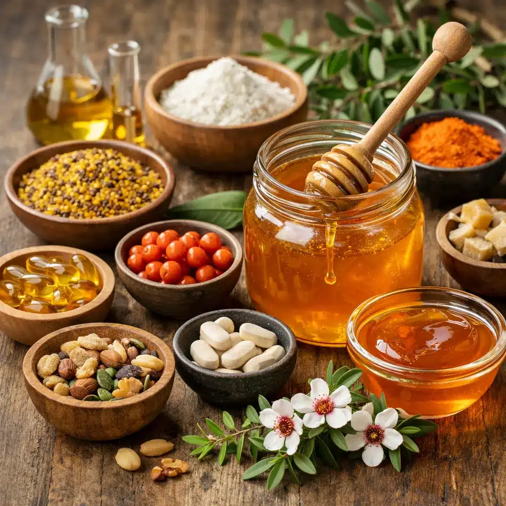 Miód manuka – składniki aktywne