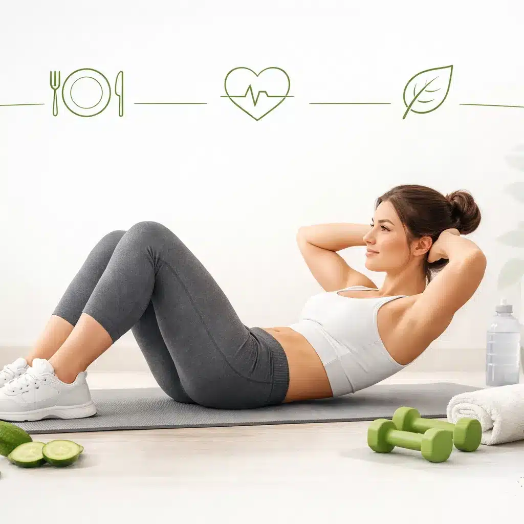 Ćwiczenia na brzuch w domu dla początkujących