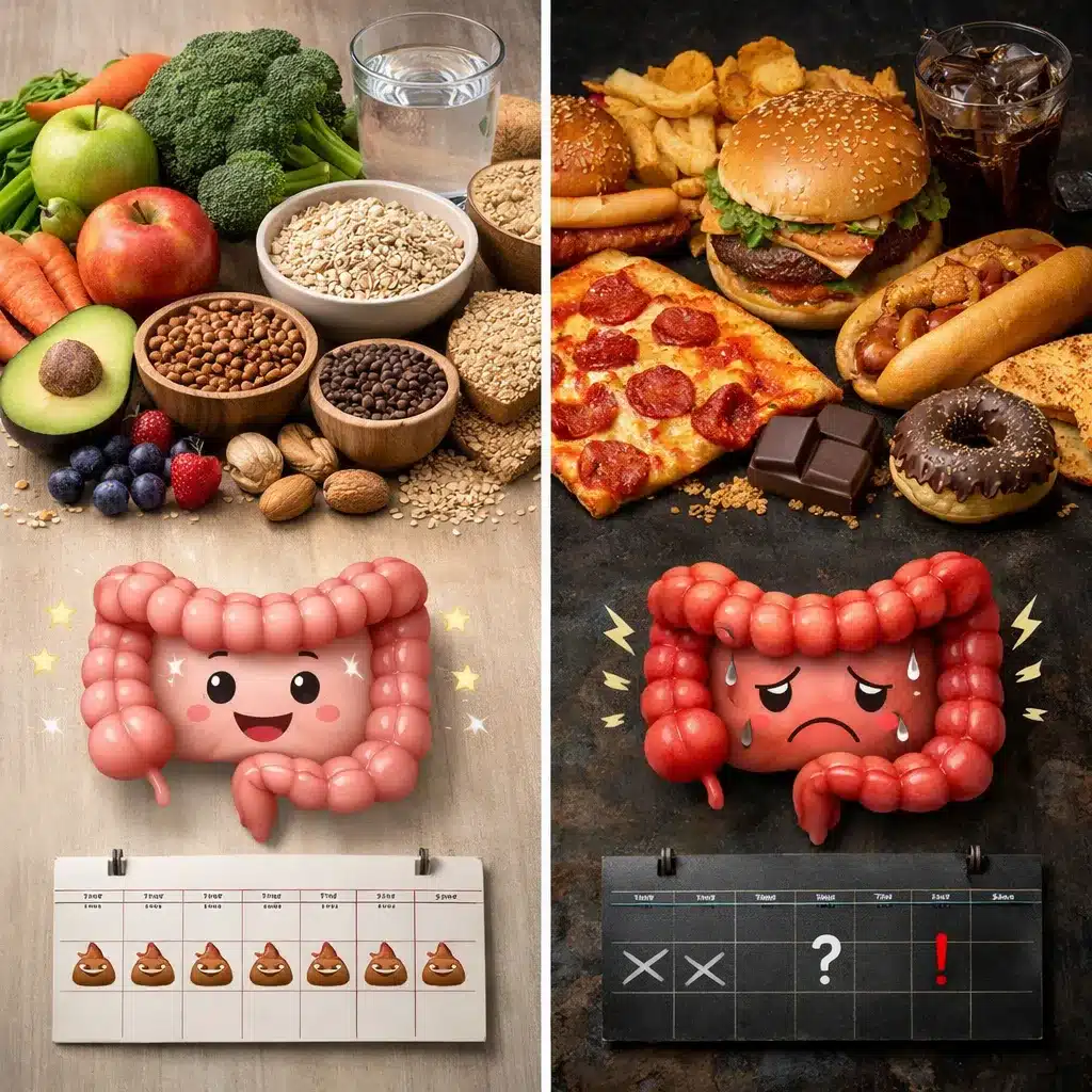 Jak dieta wpływa na rytm wypróżnień?