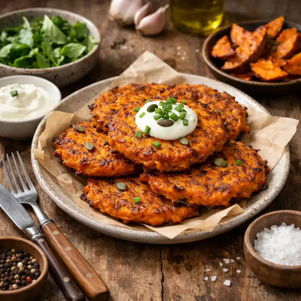 Placki z batatów pieczone – kuchnia europejska