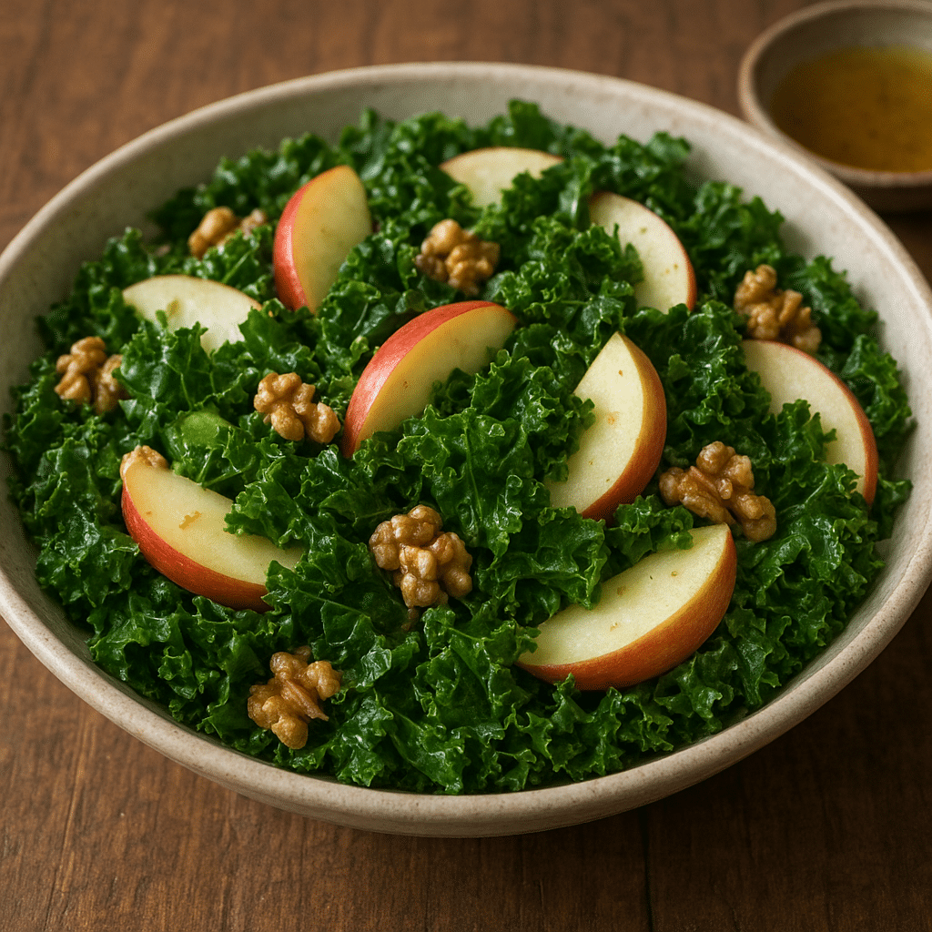 Sałatka z jarmużem i jabłkiem – kuchnia europejska