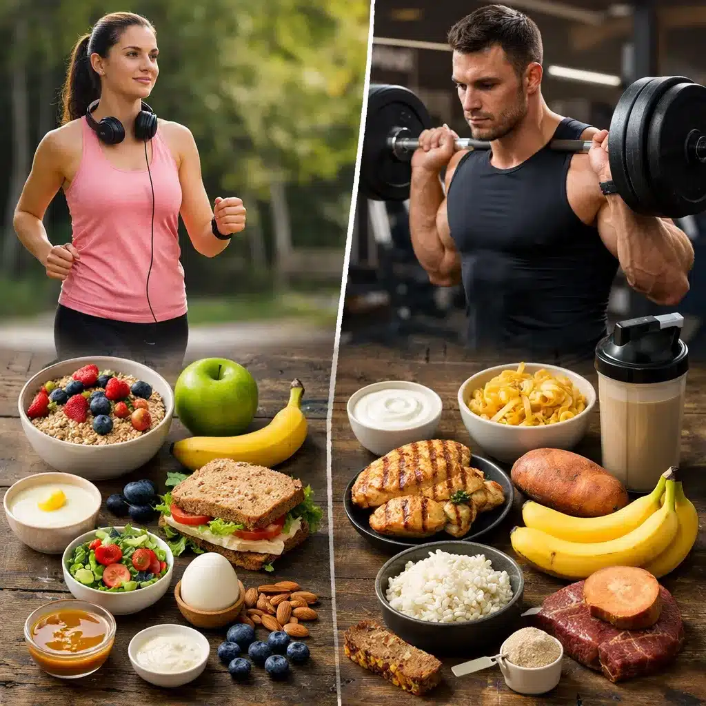 Różnice w żywieniu przy treningach lekkich i intensywnych