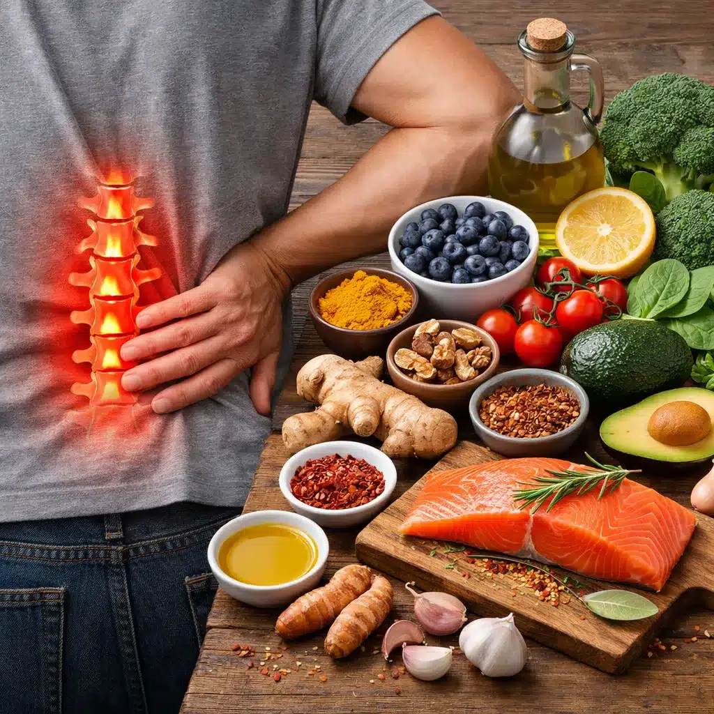 Przewlekłe bóle kręgosłupa a dieta redukująca stan zapalny