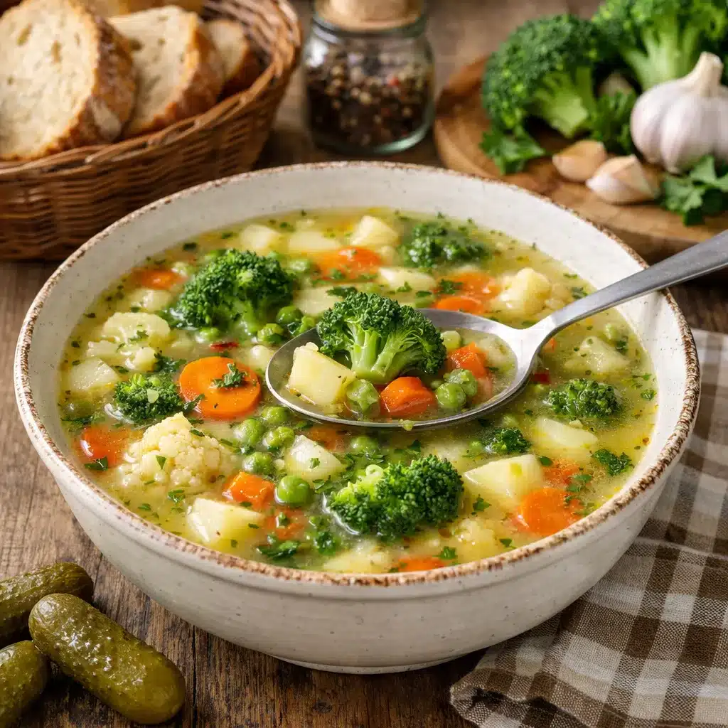 Zupa jarzynowa z brokułem – kuchnia polska