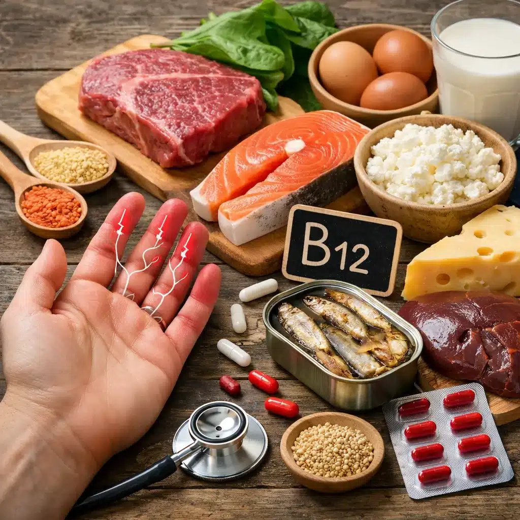 Drętwienie palców a niedobór witaminy B12