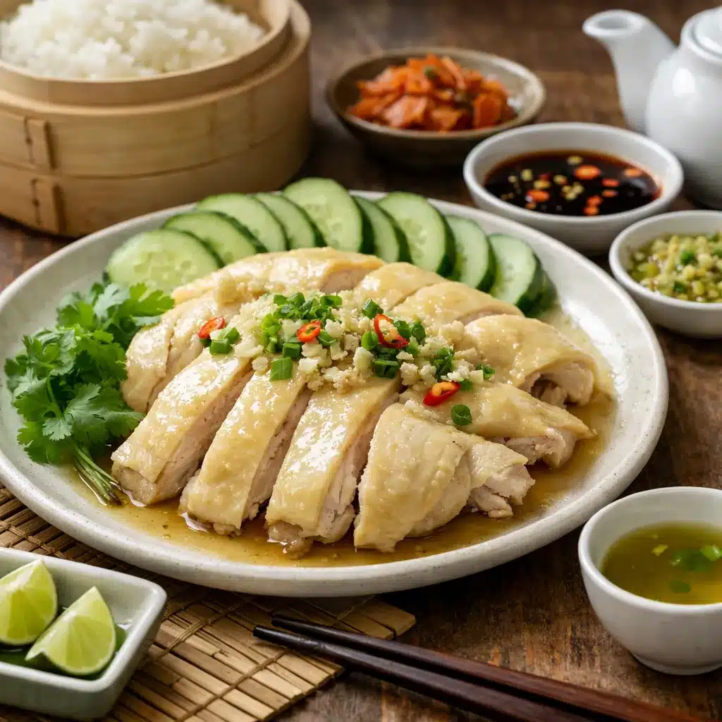 Kurczak gotowany na parze – kuchnia azjatycka