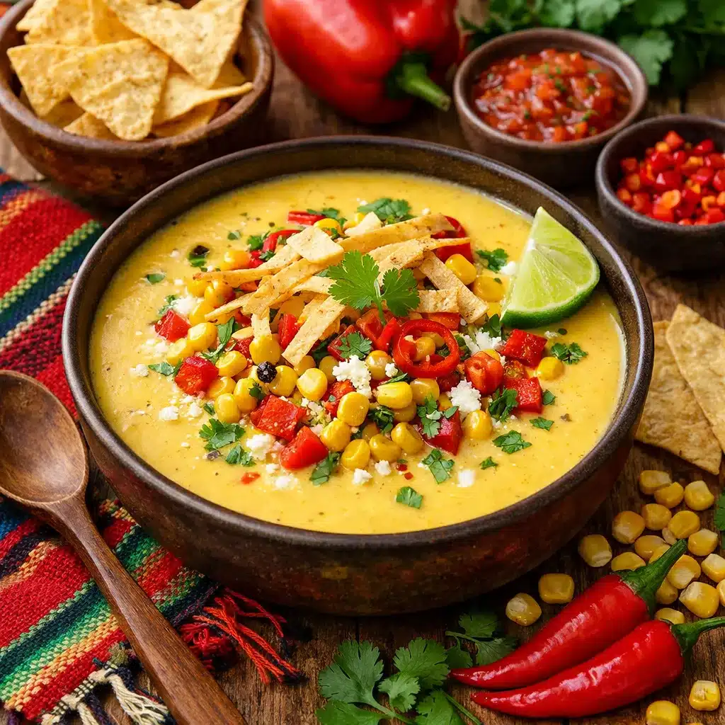 Zupa krem z kukurydzy i papryki – kuchnia meksykańska