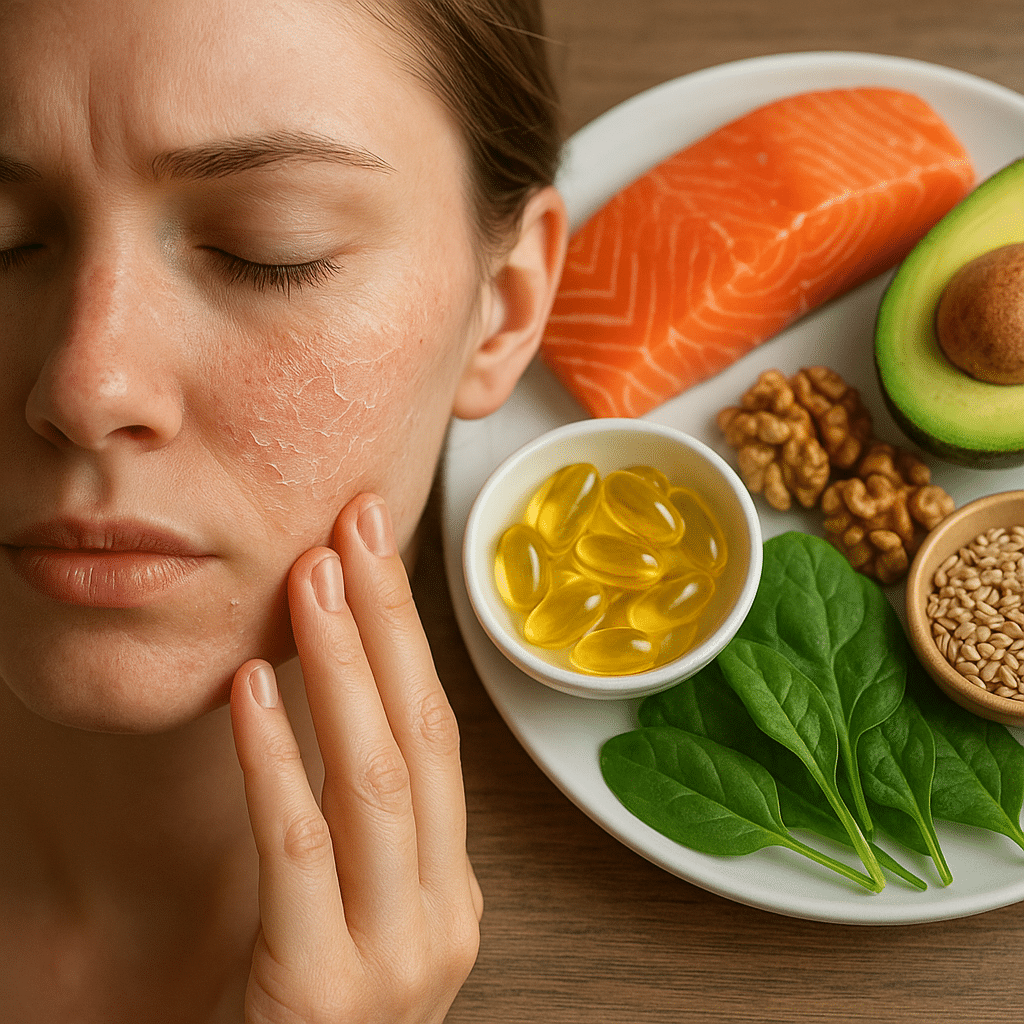 Sucha skóra a dieta bogata w kwasy omega-3