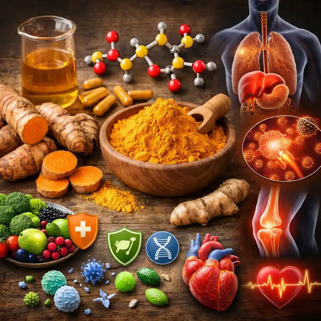 Kurkuma – kurkuminoidy i działanie