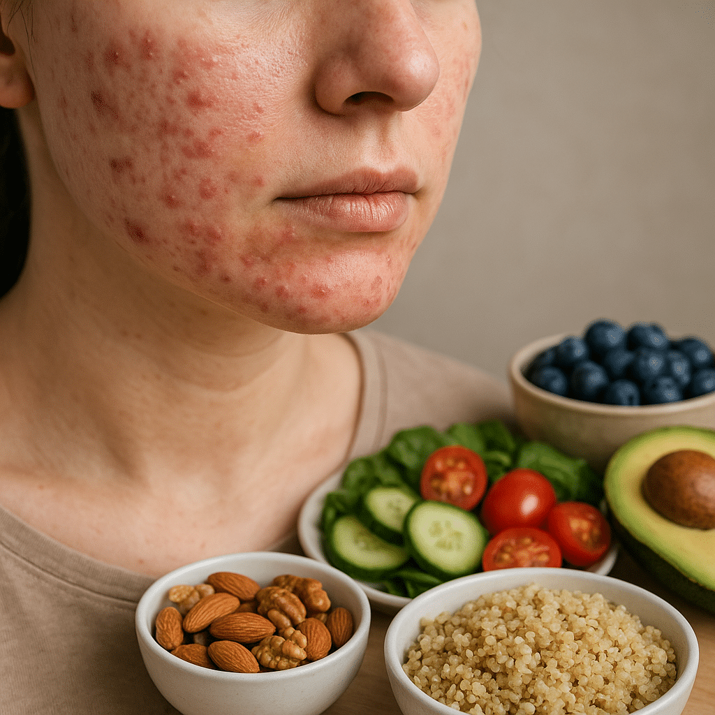 Trądzik osób dorosłych a dieta o niskim IG