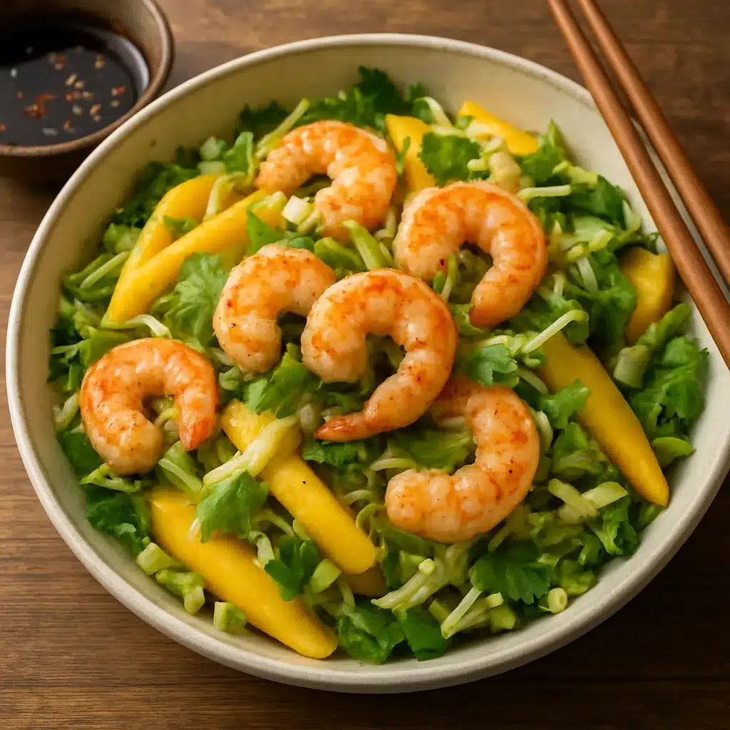 Sałatka z krewetkami i mango – kuchnia azjatycka