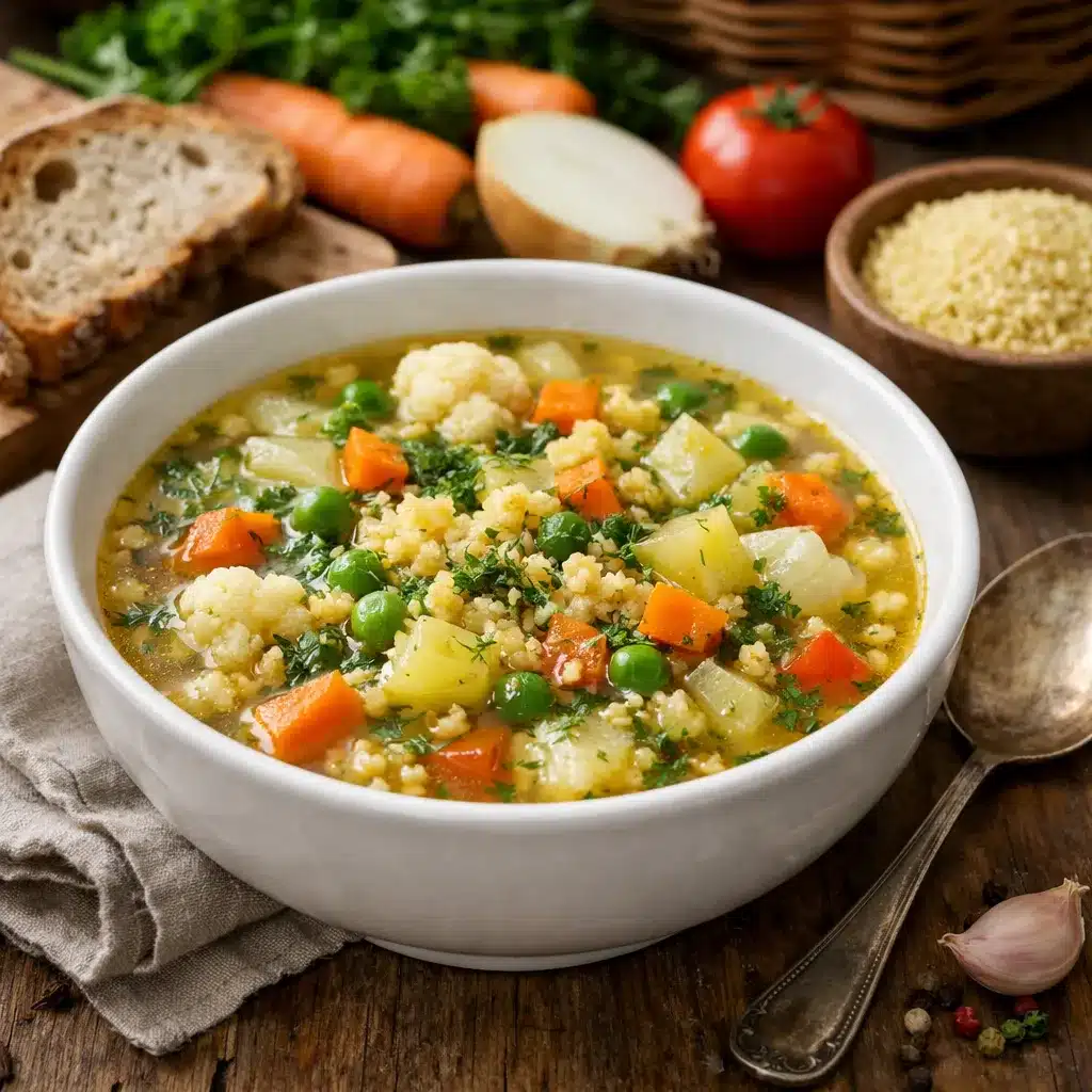 Zupa warzywna z kaszą jaglaną – kuchnia polska