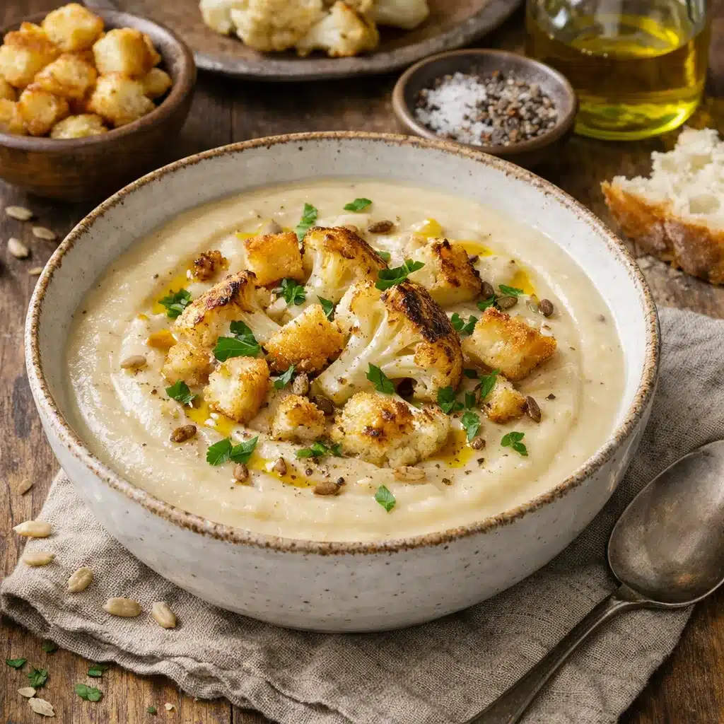 Zupa krem z pieczonego kalafiora – kuchnia europejska