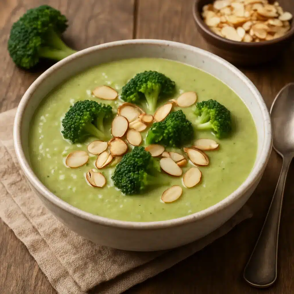 Zupa brokułowa z migdałami – kuchnia europejska