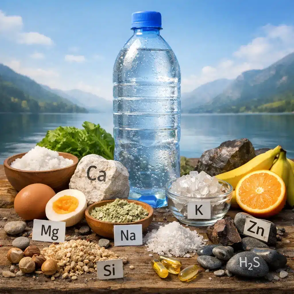 Składniki mineralne w wodach mineralnych