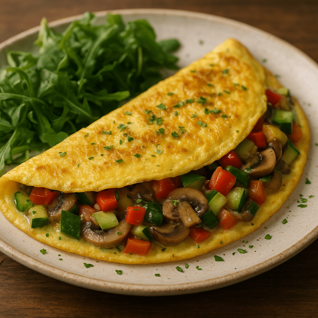Omlet z warzywami – kuchnia francuska