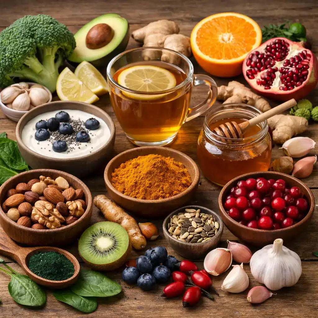Zdrowe produkty wspierające naturalną odporność