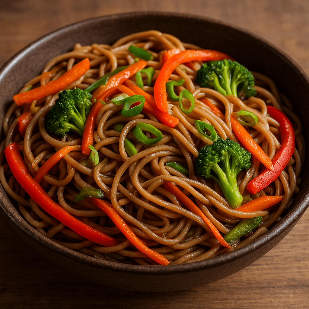 Makaron soba z warzywami – kuchnia japońska
