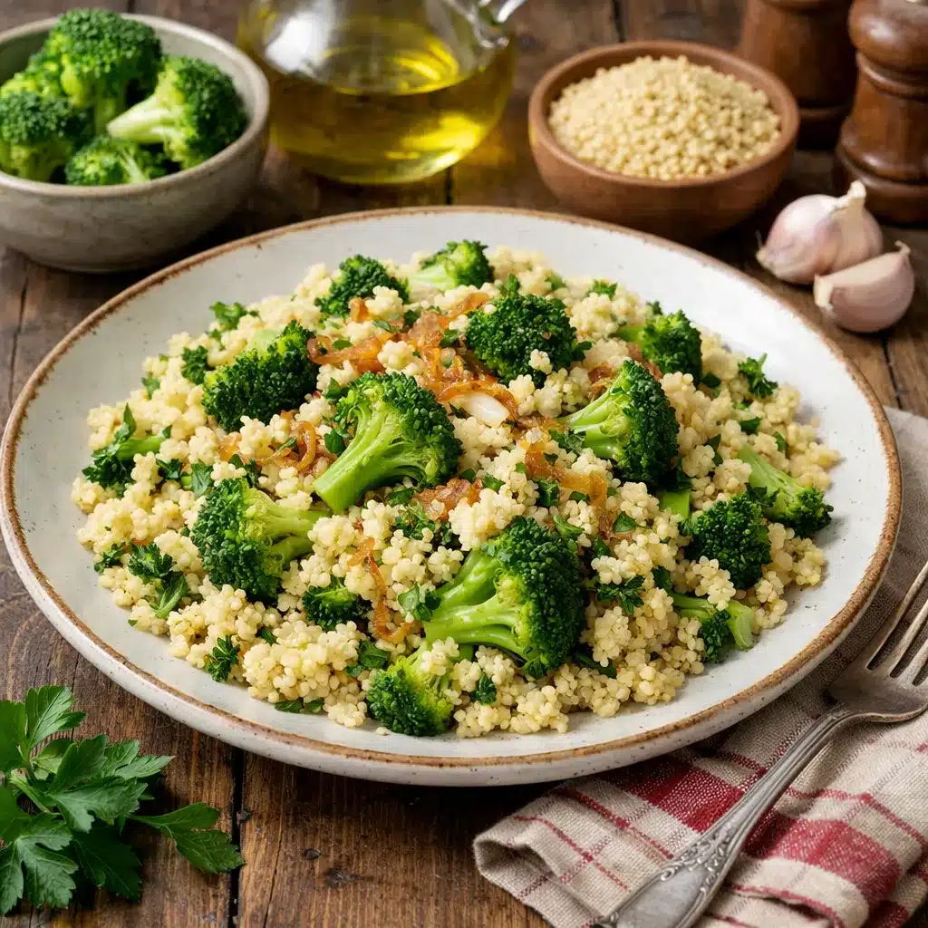 Kasza jaglana z brokułem – kuchnia polska