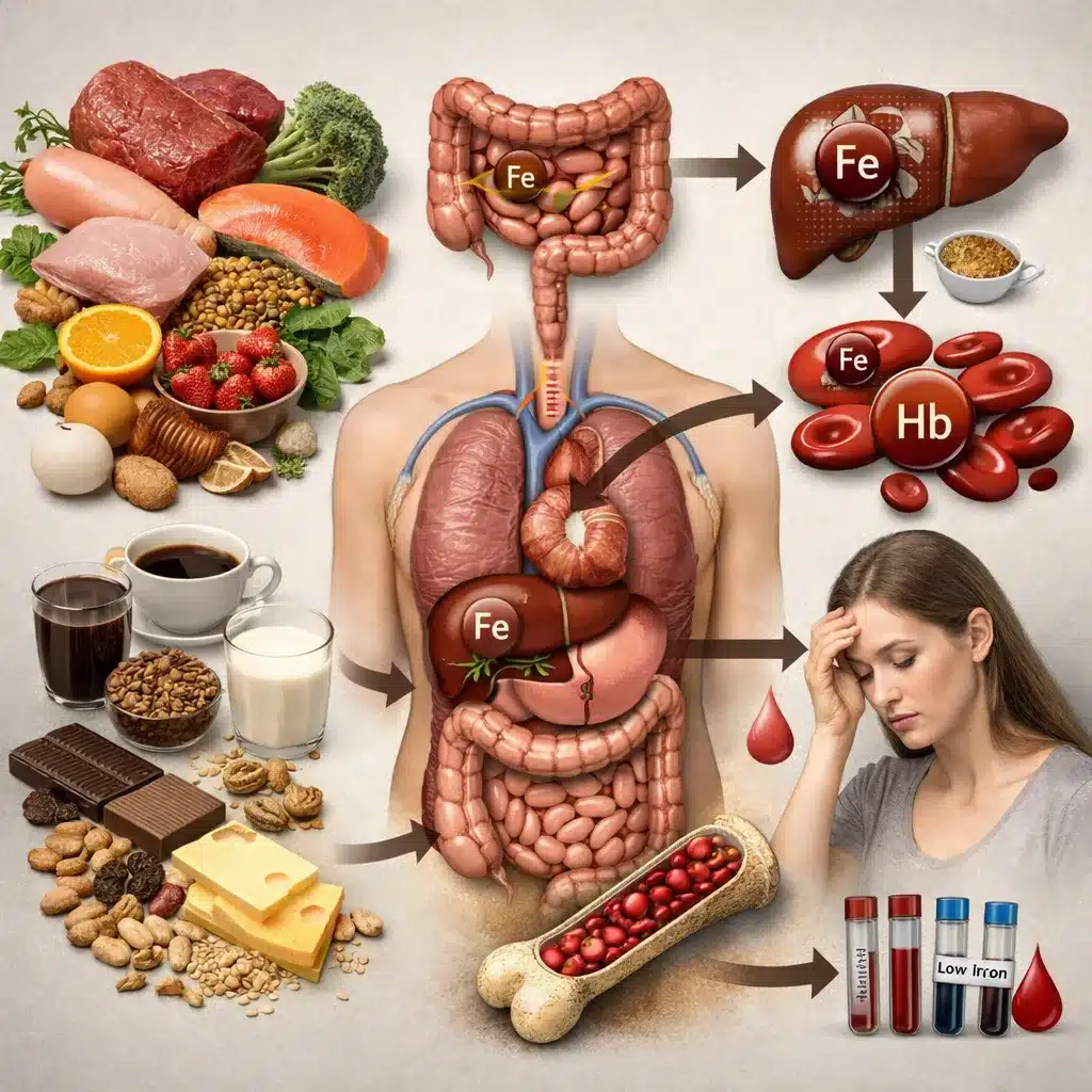 Jak dieta wpływa na gospodarkę żelaza w organizmie?