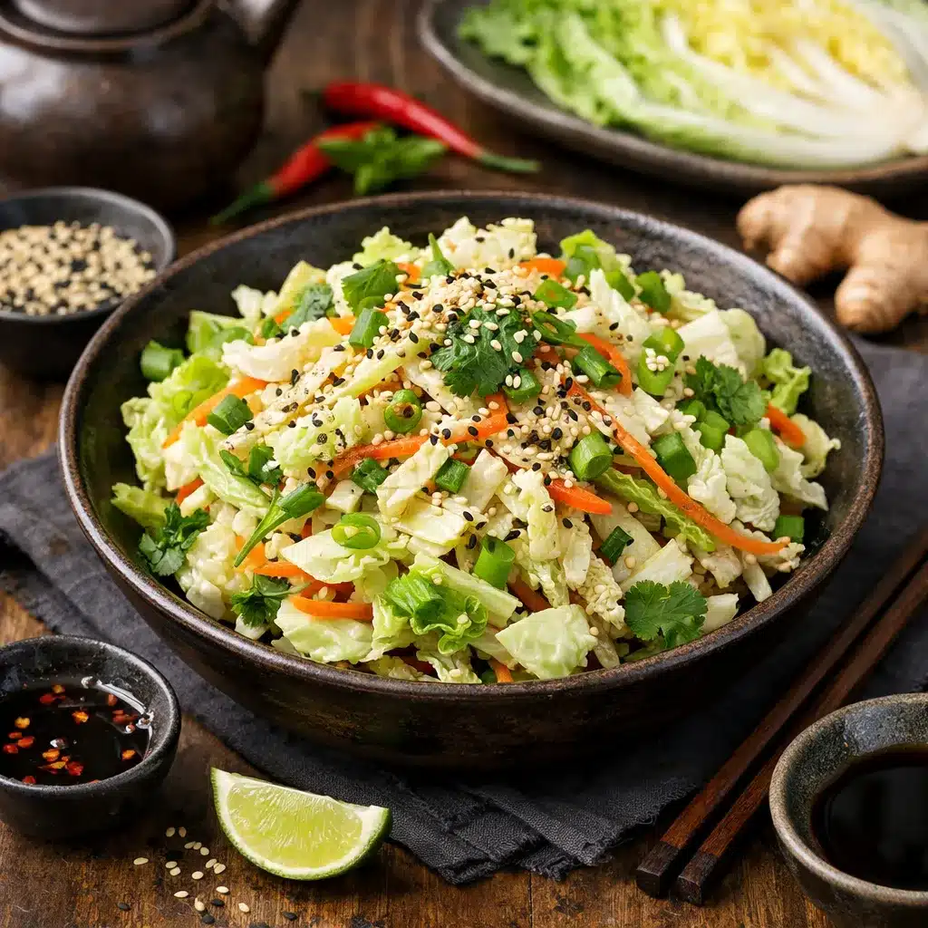 Sałatka z kapusty pekińskiej i sezamu – kuchnia azjatycka