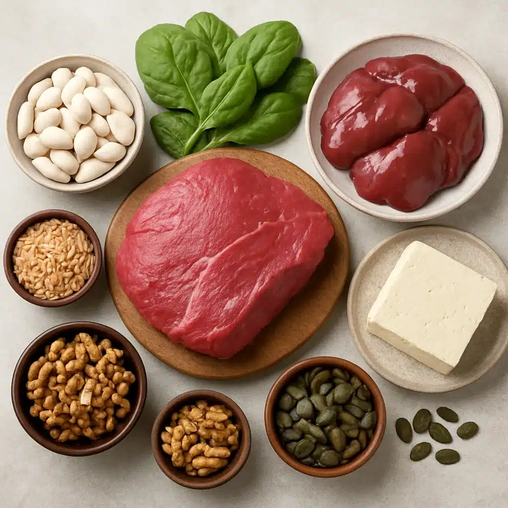 Co ma dużo żelaza w jedzeniu