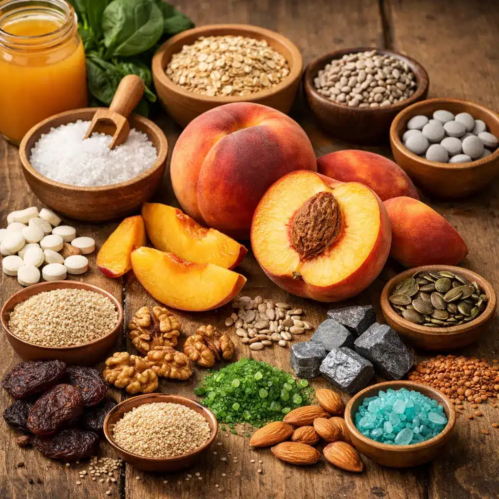 Brzoskwinie – składniki mineralne