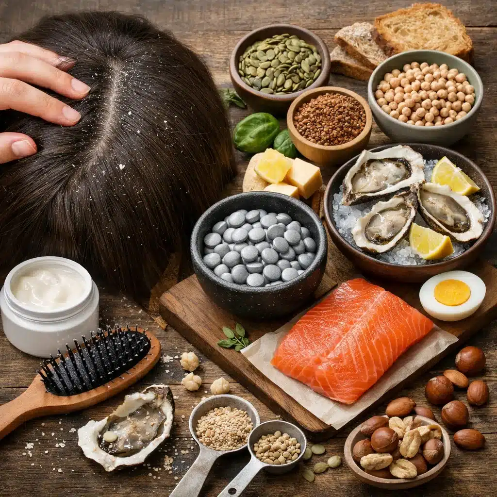 Łupież a dieta bogata w cynk