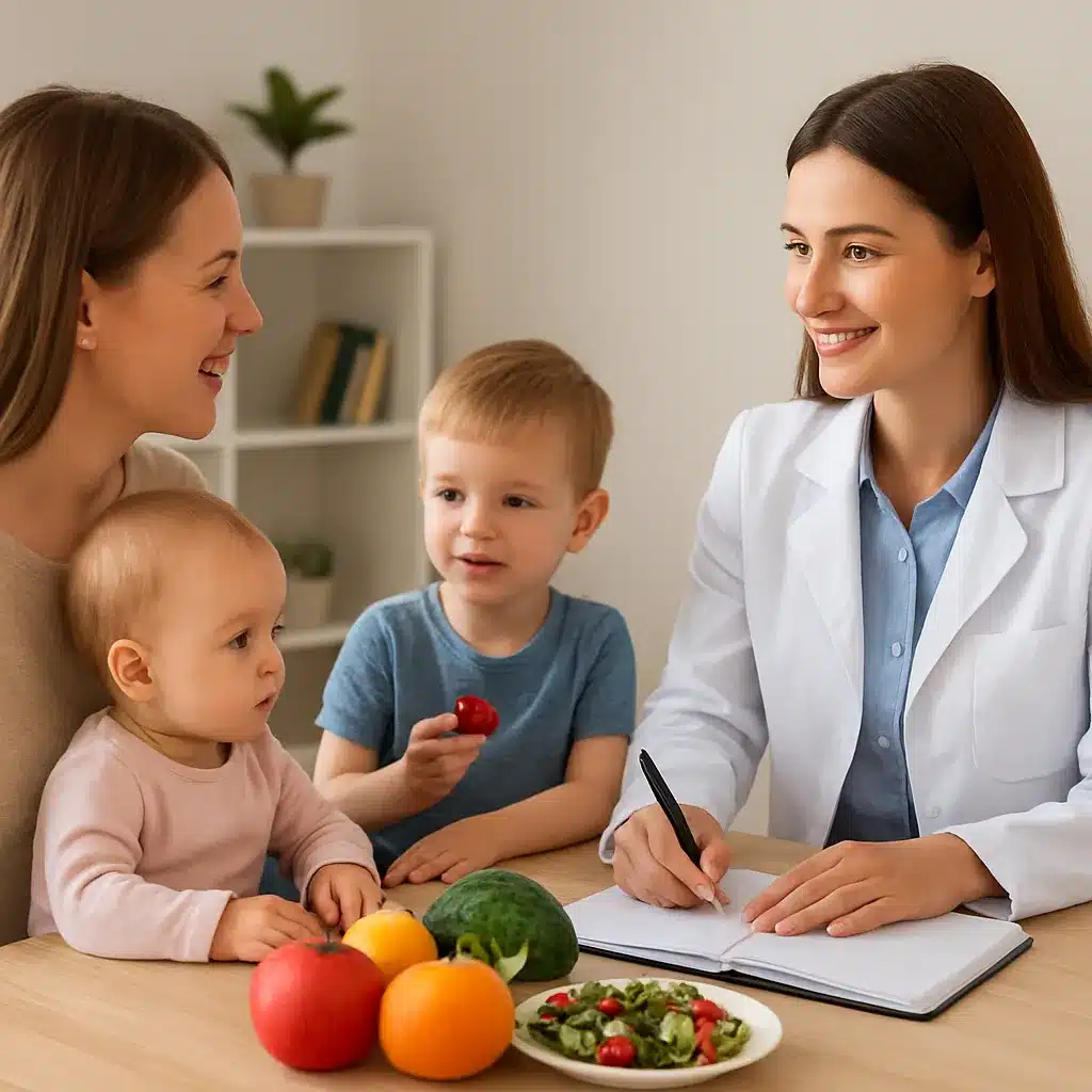 Jak dietetyk wspiera żywienie dzieci na różnych etapach rozwoju?