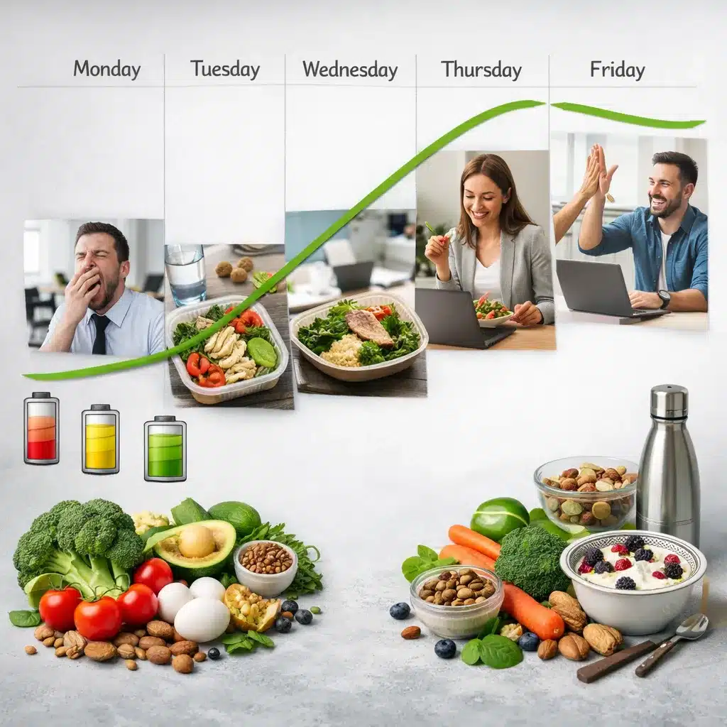 Jak dieta wpływa na poziom energii w ciągu tygodnia pracy