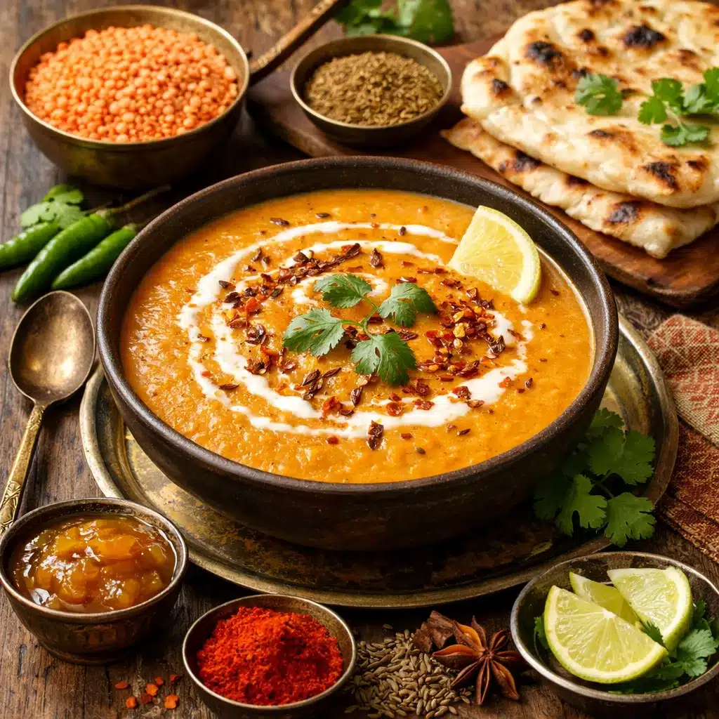 Zupa krem z czerwonej soczewicy i kminu – kuchnia indyjska