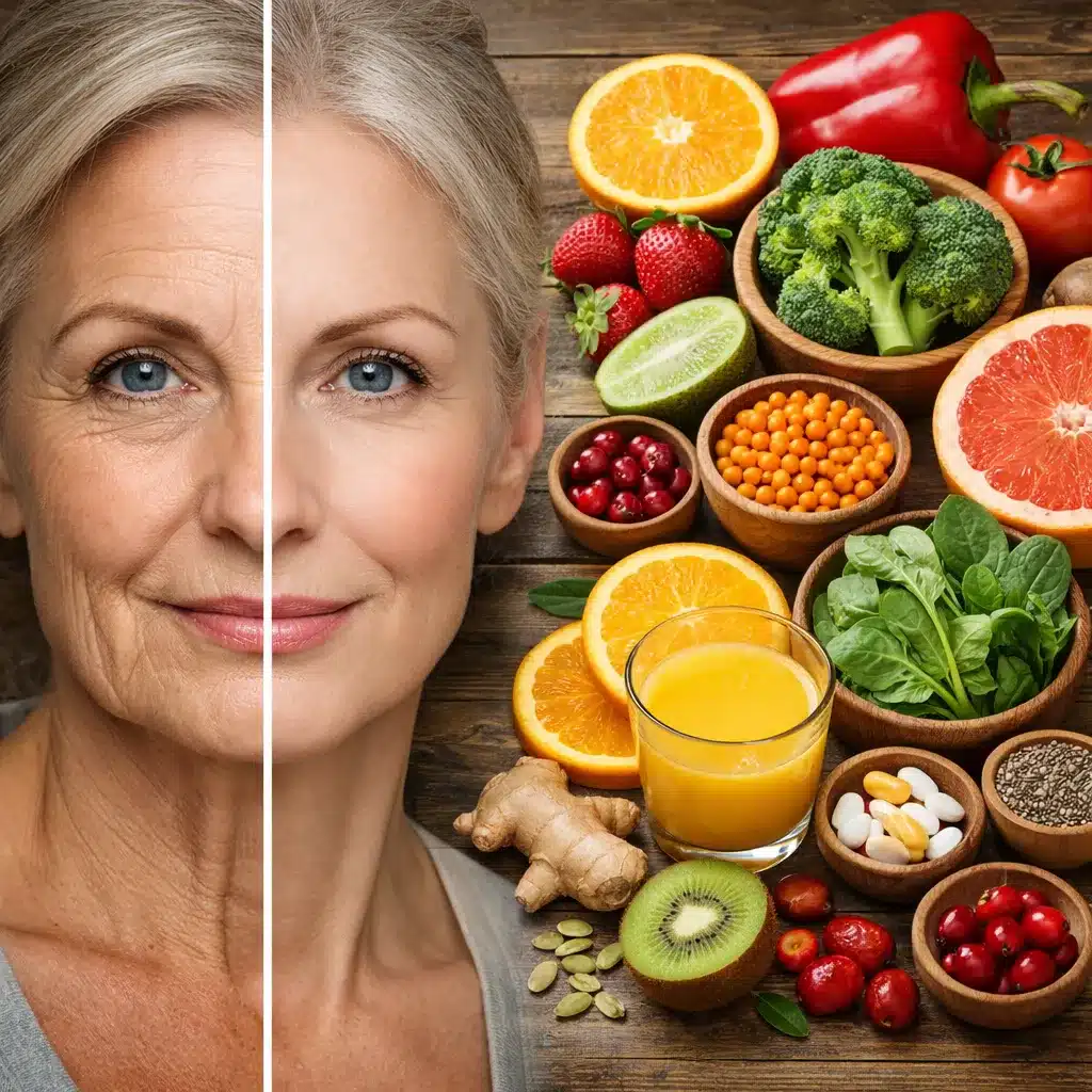 Zmarszczki a dieta bogata w witaminę C