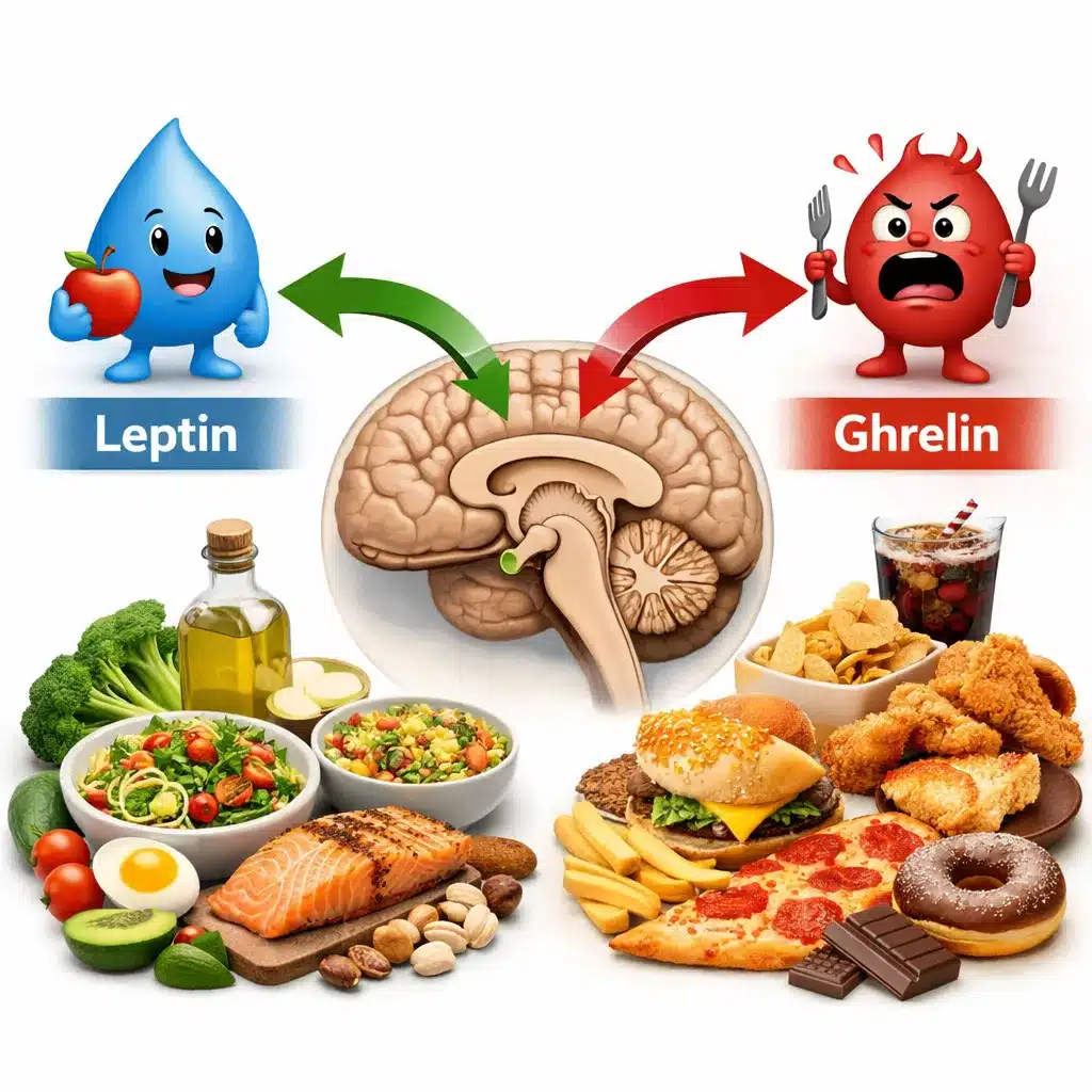 Jak dieta wpływa na poziom leptyny i greliny?