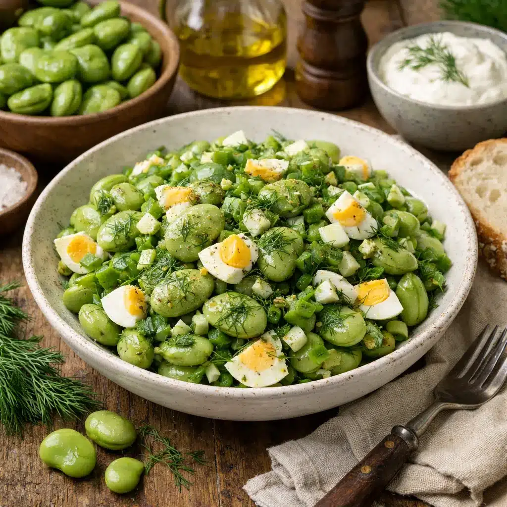 Sałatka z bobu i koperku – kuchnia polska