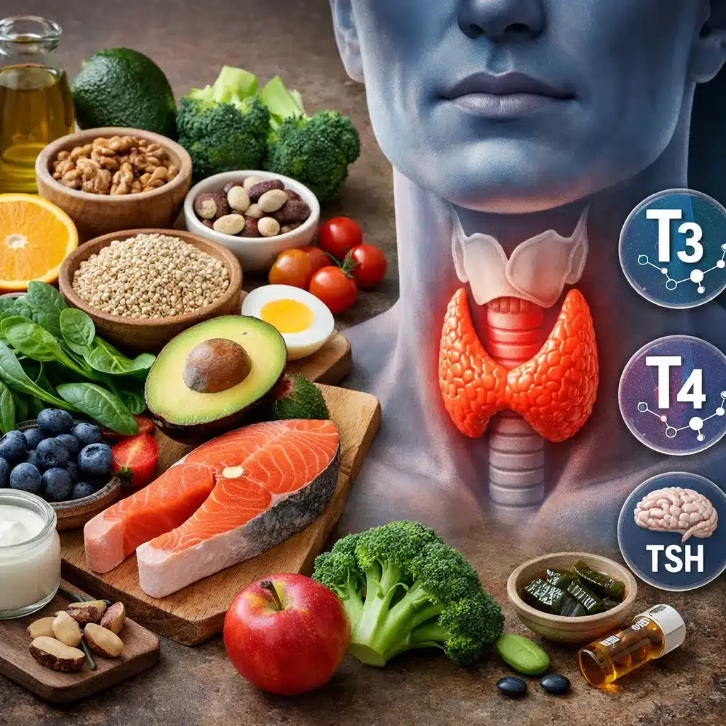 Jak dieta wpływa na pracę tarczycy u osób zdrowych?