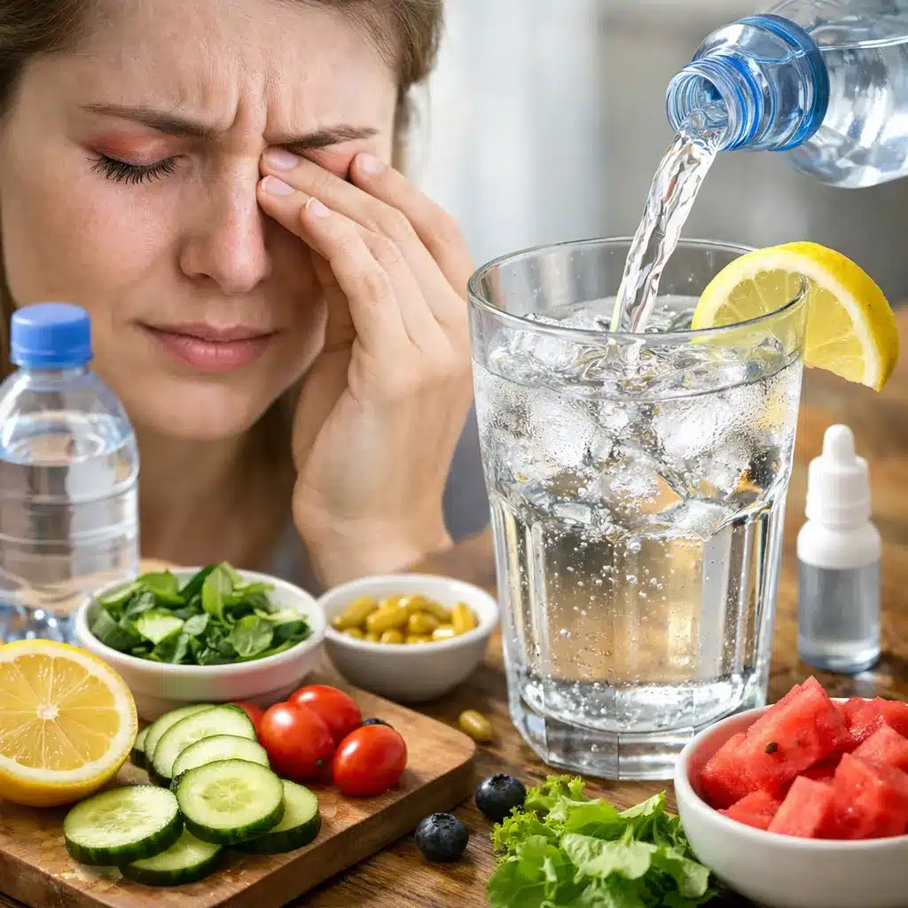 Pieczenie oczu a odpowiednie nawodnienie