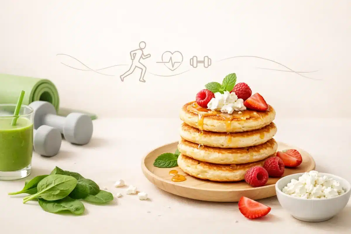 Placki z serka wiejskiego fit