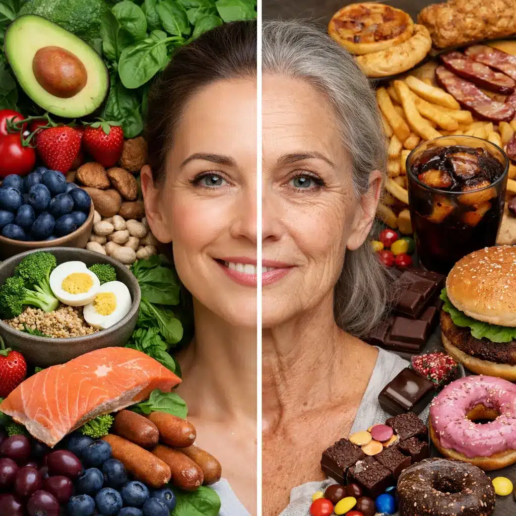 Jak dieta wpływa na procesy starzenia skóry?