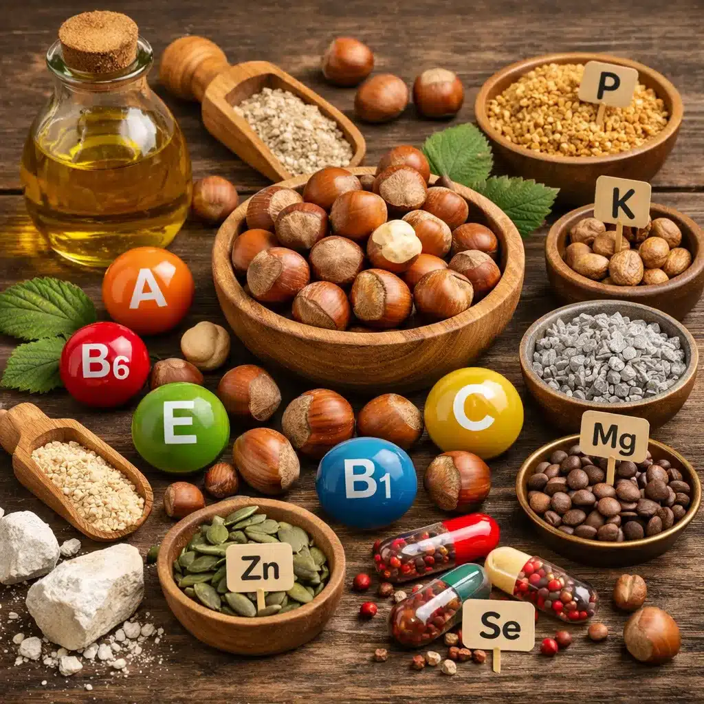 Orzechy laskowe – witaminy i minerały