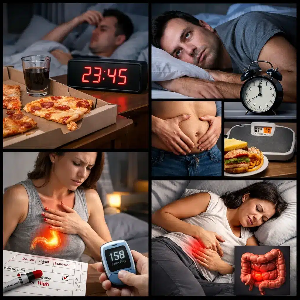 Jakie są skutki jedzenia bardzo późnych kolacji?