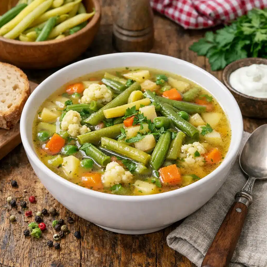 Zupa jarzynowa z fasolką szparagową – kuchnia polska