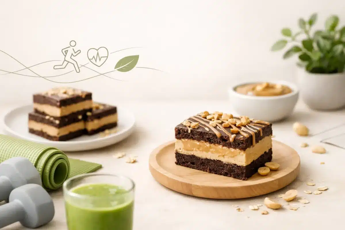 Ciasto z masłem orzechowym fit