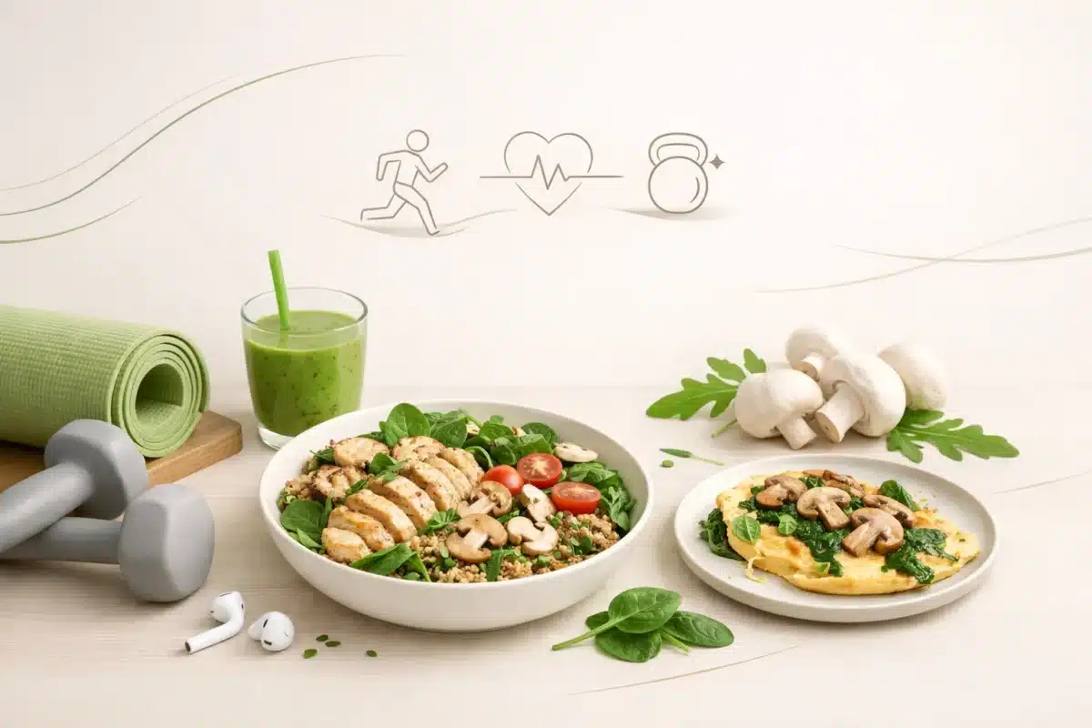 Dania z pieczarkami fit