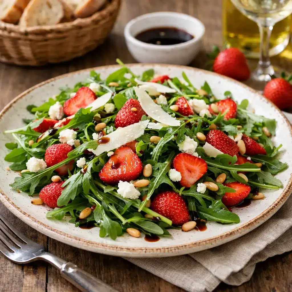 Sałatka z rukoli i truskawek – kuchnia europejska