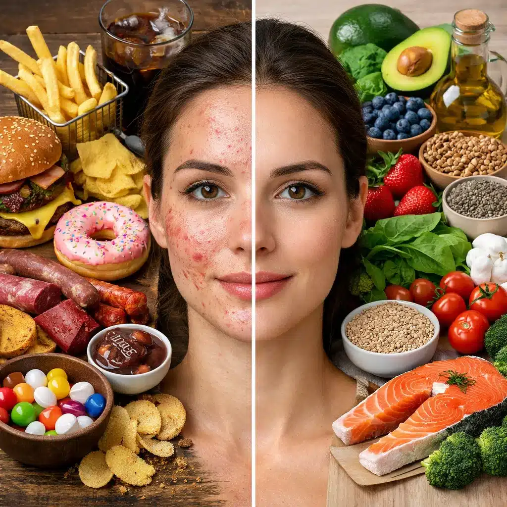 Jak dieta wpływa na stan skóry od wewnątrz?