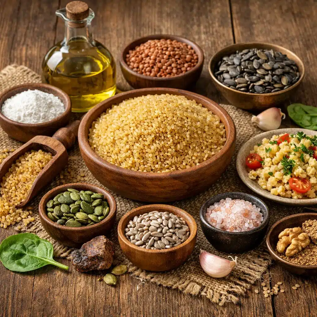 Kasza bulgur – składniki mineralne