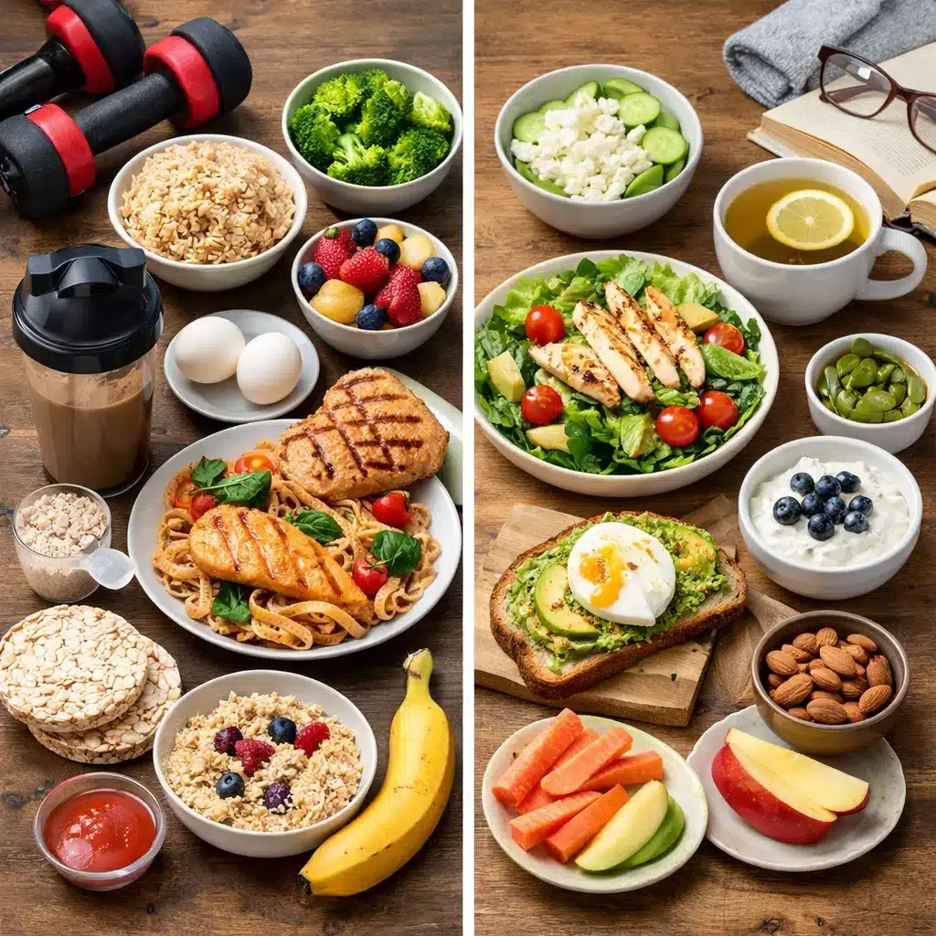 Dni treningowe a dni nietreningowe – różnice w diecie